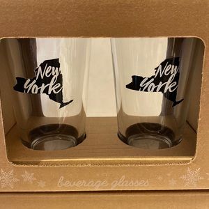 NWT  New York beverage glasses. Set of two